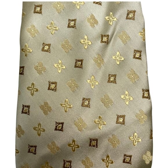 TED LAPIDUS PARIS Mens Necktie Luxury Silk Tie Pale Yellow Gold - Picture 5 of 7